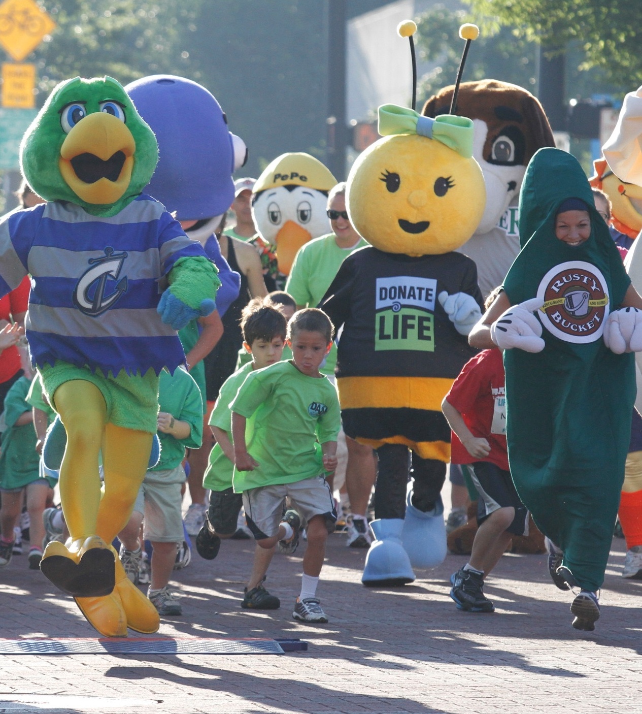 Lifeline of Ohio - Honey Bee and Friends Prepare for Mascot Dash ...